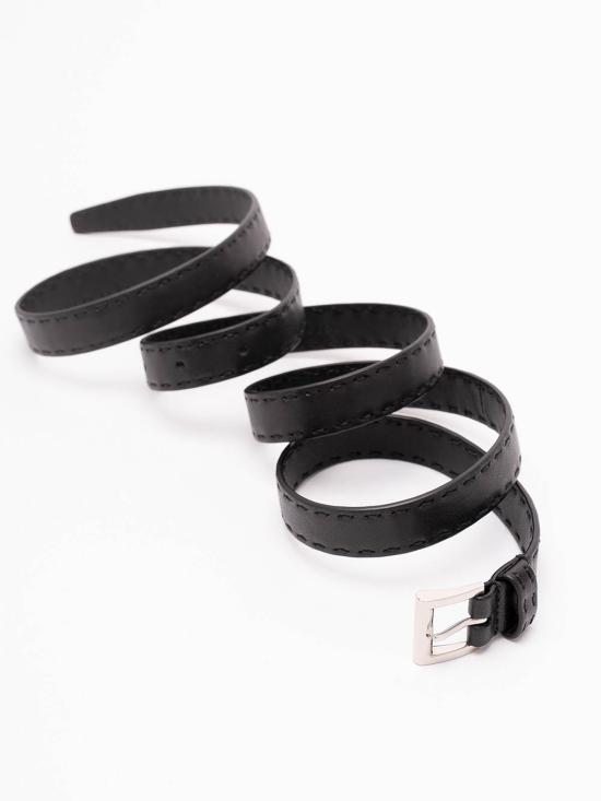 26FW 프라다 앤티크 레더 벨트 1CC7322ZQ4F0002 BLACK - PRADA