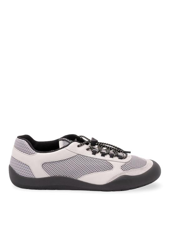 26FW 프라다 스피드락 레더 앤 메쉬 패브릭 스니커즈 2EE4683ZM0FG000F0031 GREY