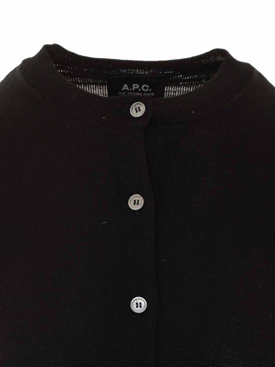 26FW 아페쎄 가디건 WVAWMF22348LZZ BLACK - A.P.C.