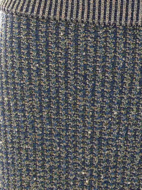 26FW 발망 미디 스커트 HF1LB004KK13SQH BLUE - BALMAIN