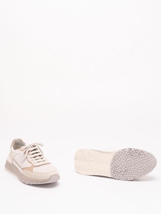 26FW 브루넬로 쿠치넬리 누벅 레더 스웨이드 러닝 스니커즈 MZUSNEO355CTG72 BEIGE - BRUNELLO CUCINELLI