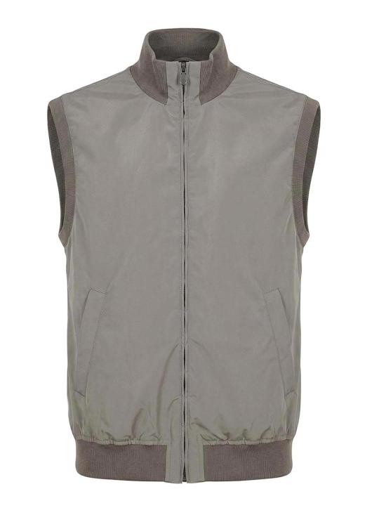 26FW 브루넬로 쿠치넬리 가공 나일론 웨이스트코트 MM4796584CNM07 Grey