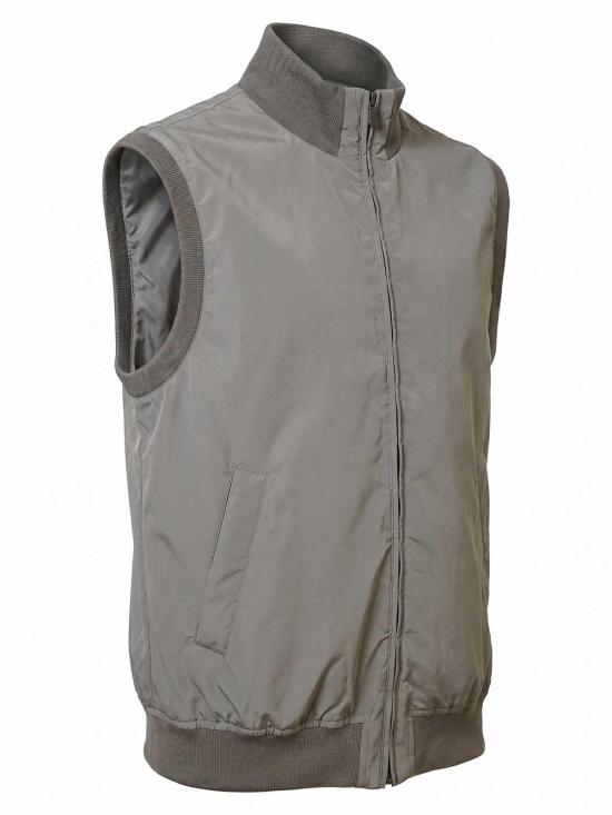 26FW 브루넬로 쿠치넬리 가공 나일론 웨이스트코트 MM4796584CNM07 Grey - BRUNELLO CUCINELLI