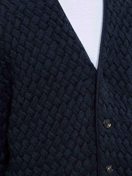 26FW 보테가베네타 가디건 A0021NV6UI04071 BLUE - BOTTEGA VENETA