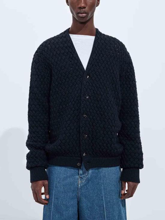 26FW 보테가베네타 가디건 A0021NV6UI04071 BLUE - BOTTEGA VENETA