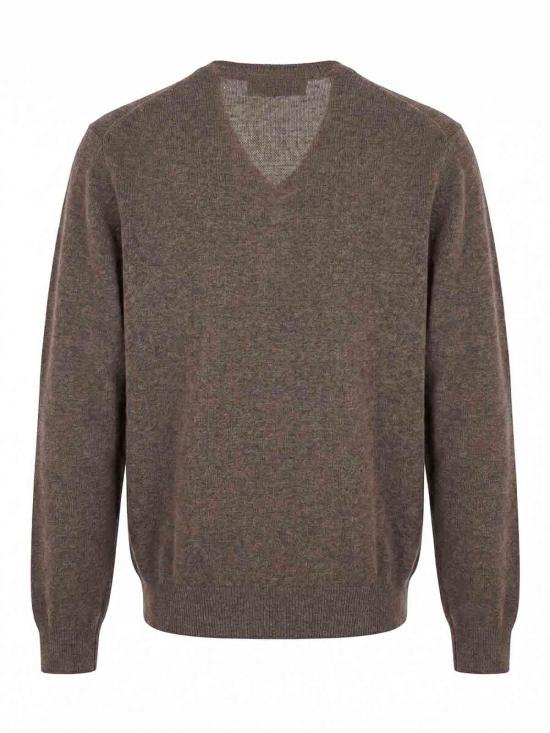 26FW 브루넬로 쿠치넬리 V넥 스웨터 M2200162CU766 GREY - BRUNELLO CUCINELLI
