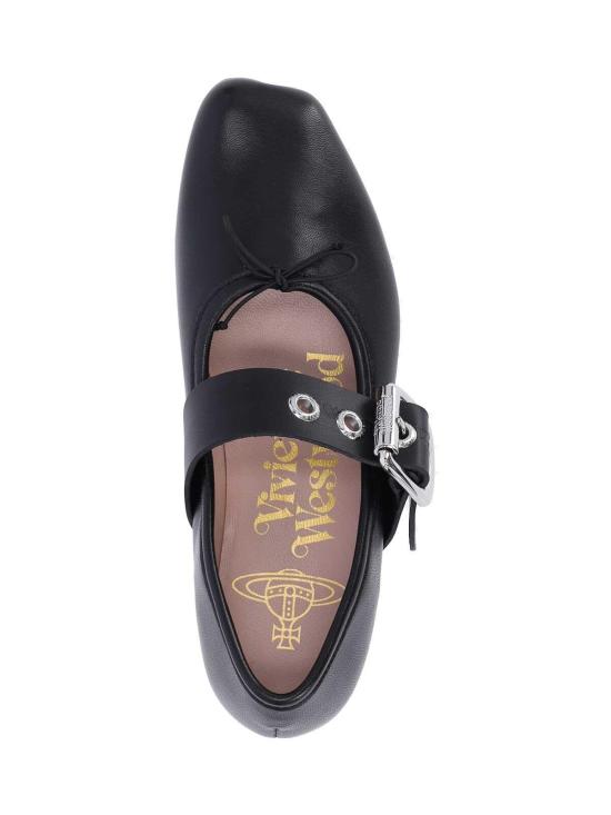 26FW 비비안웨스트우드 플랫 슈즈 7201000SWL00AGN401 BLACK - VIVIENNE WESTWOOD