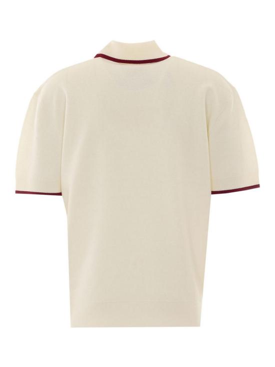 26FW 드롤드무슈 폴로 티셔츠 PO194WO007OW White - DROLE DE MONSIEUR