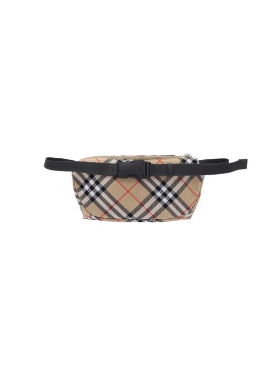 26FW 버버리 체크 벨트 숄더백 8091780A2021 Beige - BURBERRY