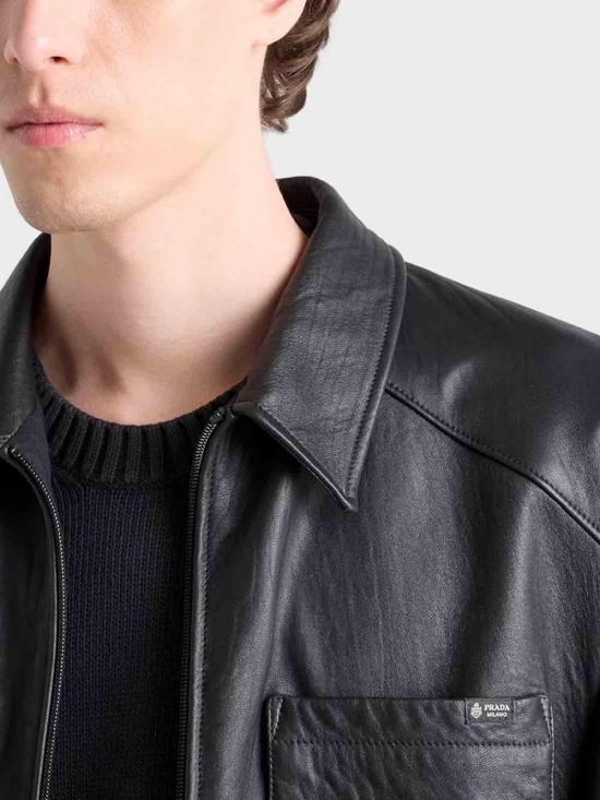 26FW 프라다 가죽 자켓 UPW61519WCSOOOF0002 Black - PRADA