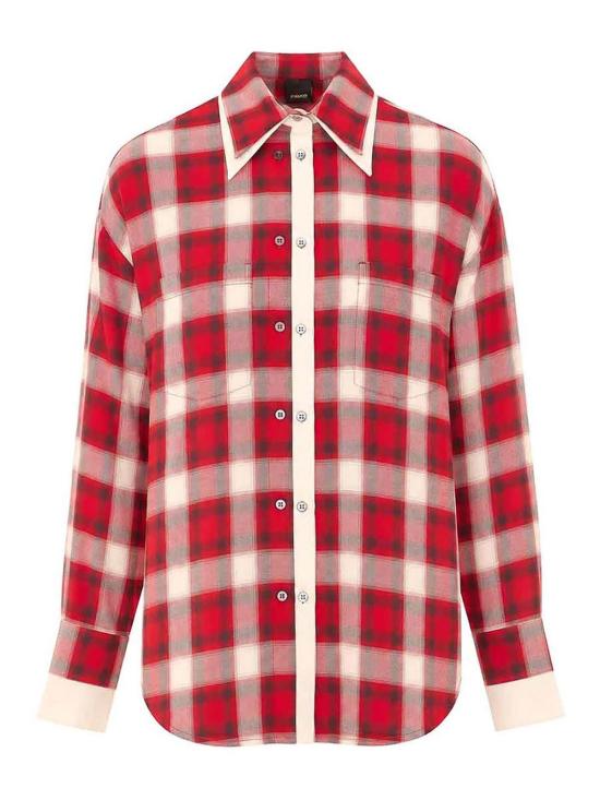 26FW 멀버리 셔츠 107383A3HJRZ5 Red