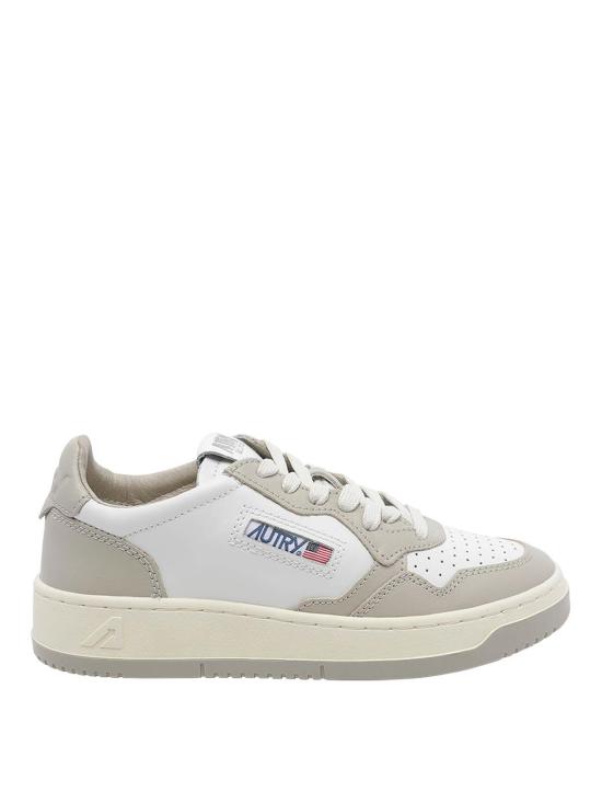 26FW 오트리 메달리스트 로우 레더 스니커즈 AULWWB67 WHITE
