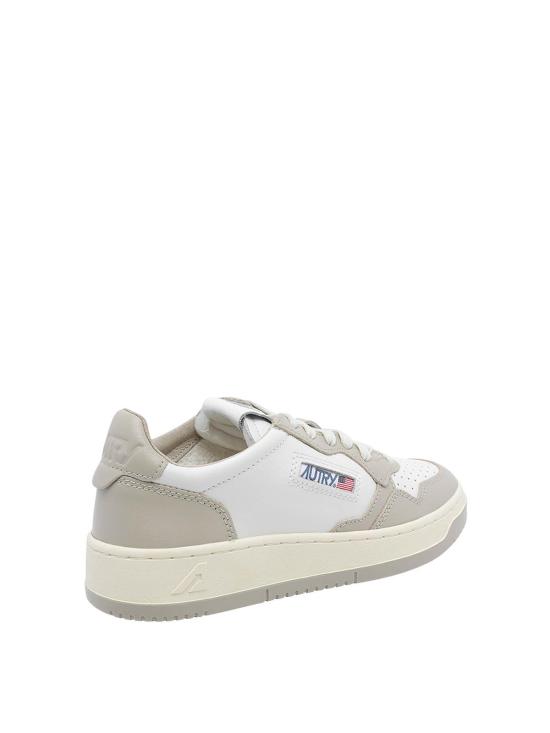 26FW 오트리 메달리스트 로우 레더 스니커즈 AULWWB67 WHITE - AUTRY