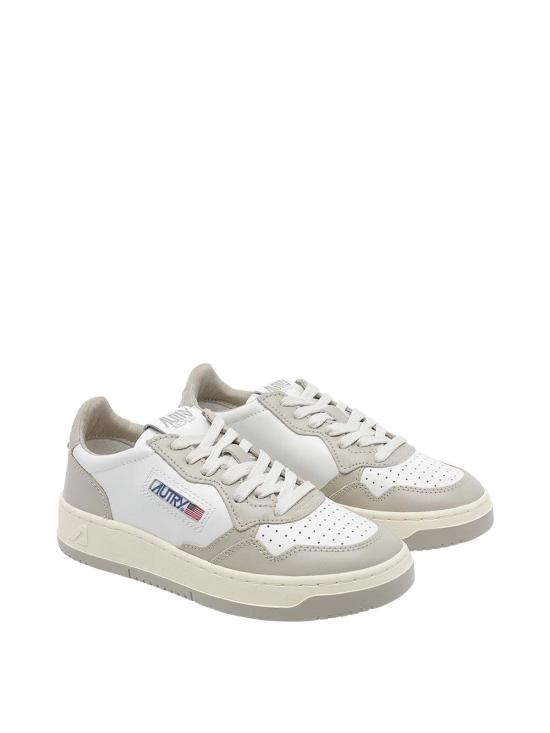26FW 오트리 메달리스트 로우 레더 스니커즈 AULWWB67 WHITE - AUTRY