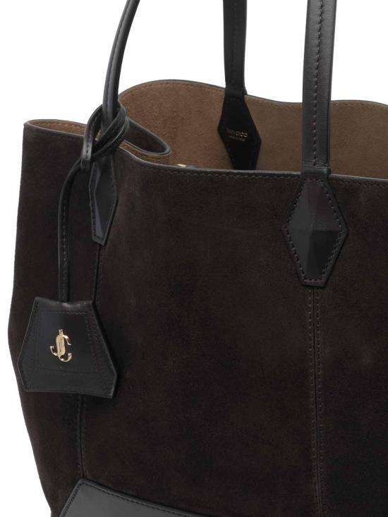 26FW 지미추 토트백 DIAMONDTOTEMSUECOFFEEGOLD BROWN - JIMMY CHOO
