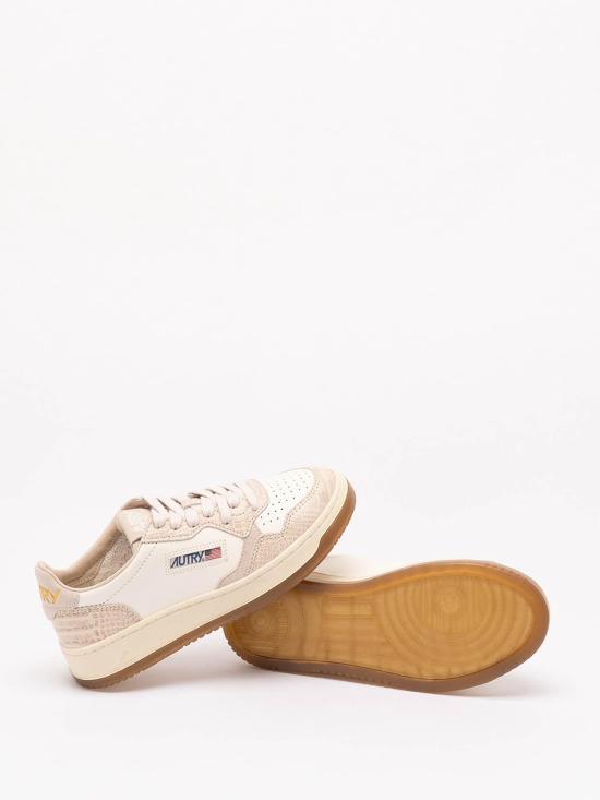 26FW 오트리 메달리스트 로우 레더 스니커즈 AULWCZ01 WHITE - AUTRY