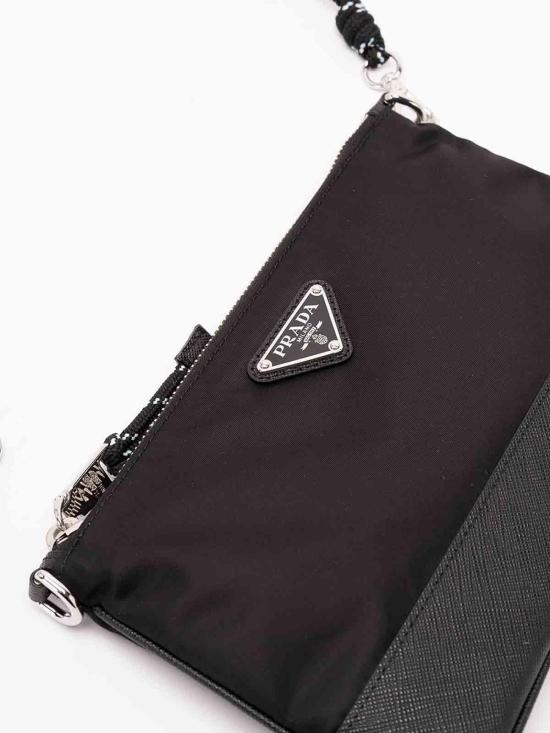 26FW 프라다 나일론 스마트폰 케이스 파우치 크로스백 2ZT0732DMHF0002 Black - PRADA