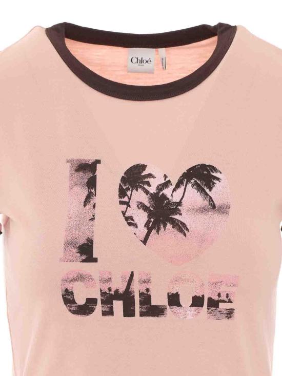 26FW 끌로에 반팔 티셔츠 CH26AJH262806D5 NUDE NEUTRALS - CHLOE