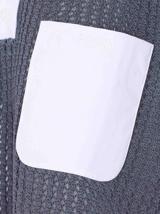 26SS 펜디 폴로 티셔츠 FZXE65AW4NF1W0R Grey - FENDI