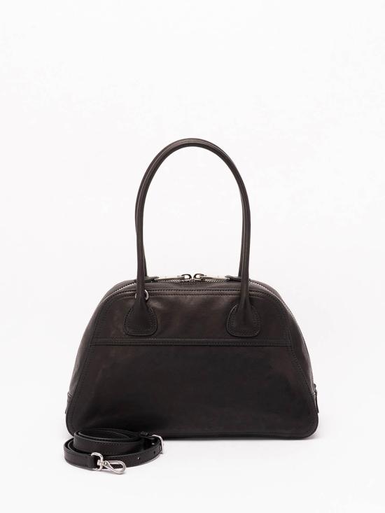 26FW 미우미우 비방 가죽 백 토트백 5BB1992BBLVOOOF0002 BLACK - MIU MIU