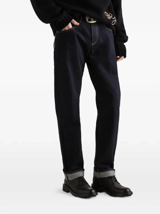 26FW 돌체앤가바나 스트레이트 팬츠 GP14JZG8NM1S9001 DARK BLUE - DOLCE & GABBANA