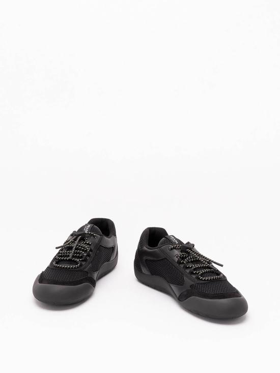 26FW 프라다 스피드락 레더 앤 메쉬 패브릭 스니커즈 2EE4683ZM0FG000F0002 BLACK - PRADA
