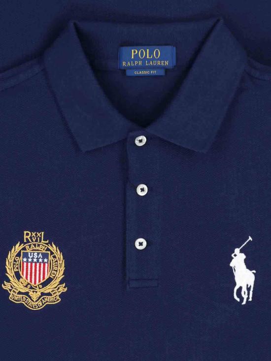 26FW 폴로 랄프로렌 폴로 티셔츠 710B20858001 Blue - POLO RALPH LAUREN