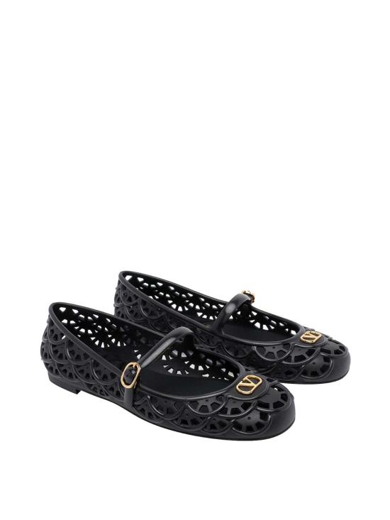 26FW 발렌티노 가라바니 플랫 슈즈 S0PV9RMC0NO BLACK - VALENTINO GARAVANI