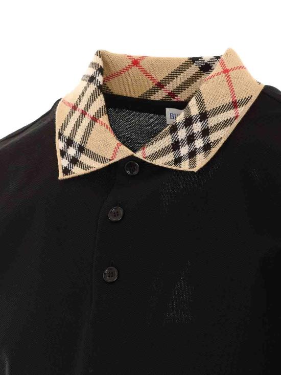 26FW 버버리 폴로 티셔츠 8126965 Black - BURBERRY