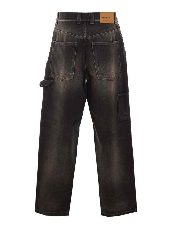 26FW 하이쿠레 스트레이트 팬츠 HEW03376DF119L0938 Black - HAIKURE