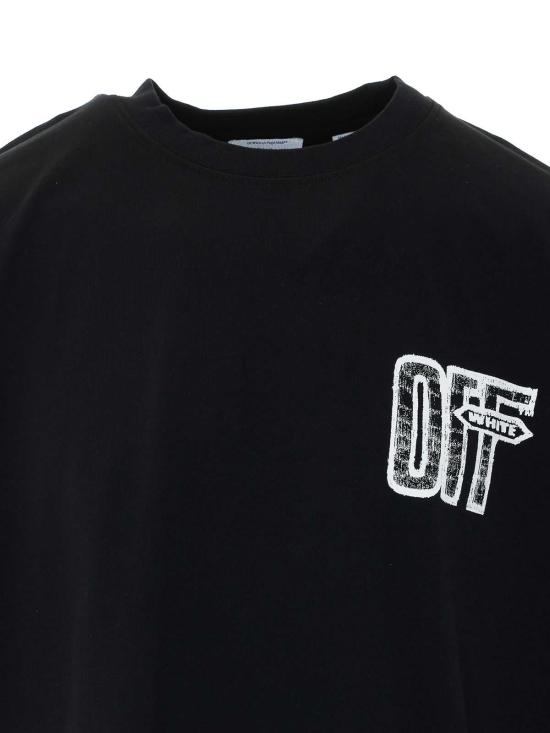26FW 오프화이트 반팔 티셔츠 OMAA120F26JER00Y001 Black - OFF WHITE