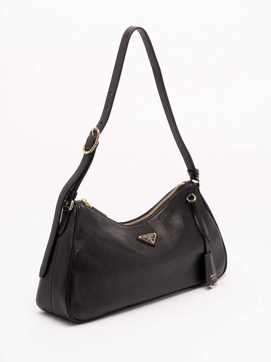26FW 프라다 삼각로고 레더 숄더백 1BC3032ZUCVOOOF0002 BLACK - PRADA