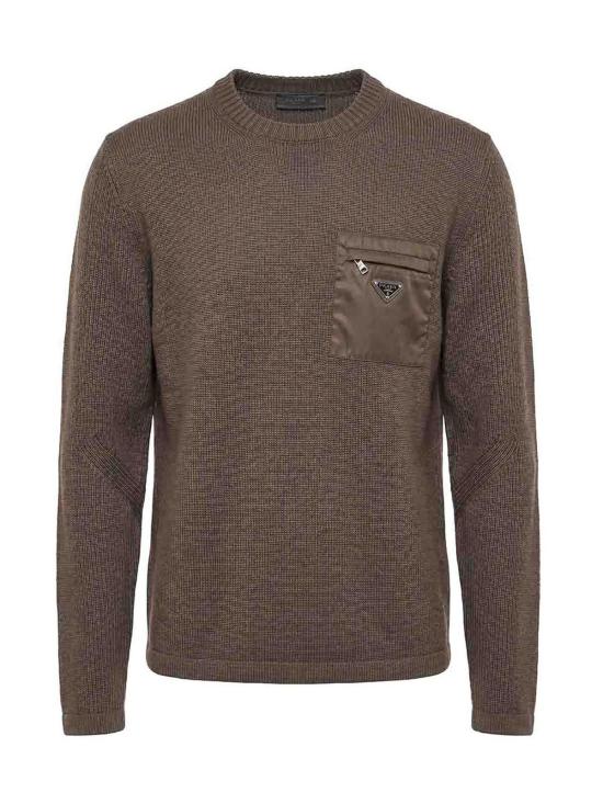 26FW 프라다 스웨터 UMB0491W4XSWMOF0003 DARK BROWN