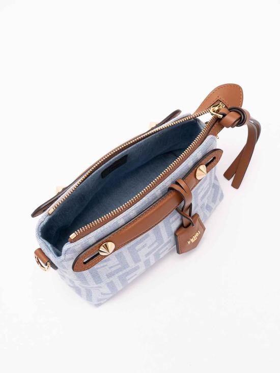 26FW 펜디 바이 더 웨이 소프트 FF 데님 미니백 8BS098AY6QF1WM6 Denim - FENDI