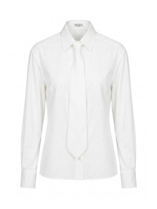 26FW 브루넬로 쿠치넬리 셔츠 M0091M3A46C159 White