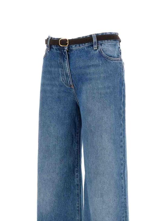 26FW 엘리자베타프랜치 스트레이트 팬츠 PJ20N66E2139 Blue - ELISABETTA FRANCHI
