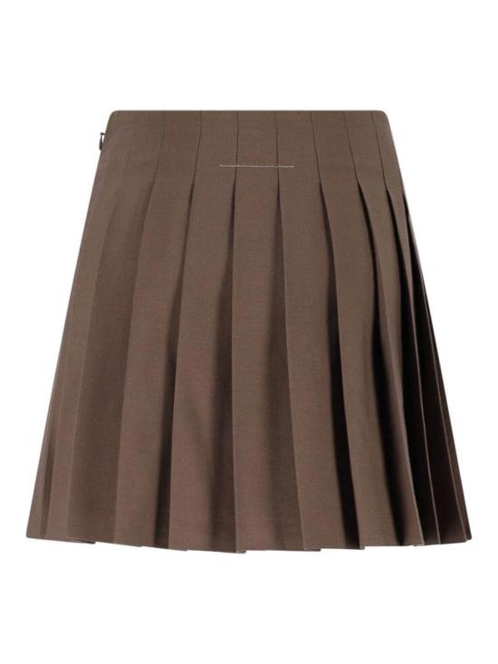 26FW MM6 메종마르지엘라 미디 스커트 S52MC0024M35436123 Brown - MM6 MAISON MARGIELA