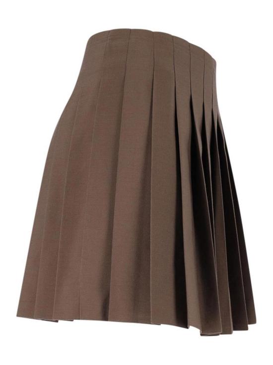 26FW MM6 메종마르지엘라 미디 스커트 S52MC0024M35436123 Brown - MM6 MAISON MARGIELA