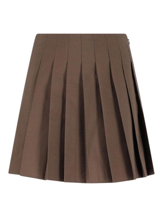 26FW MM6 메종마르지엘라 미디 스커트 S52MC0024M35436123 Brown