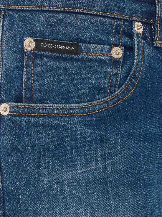 26FW 돌체앤가바나 스트레이트 팬츠 GY07CZG8PQ3S9001 BLUE - DOLCE & GABBANA