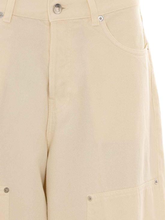 26FW 하이쿠레 스트레이트 팬츠 HEW03375GF139PPTT0570 White - HAIKURE