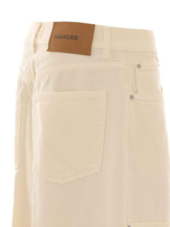 26FW 하이쿠레 스트레이트 팬츠 HEW03375GF139PPTT0570 White - HAIKURE