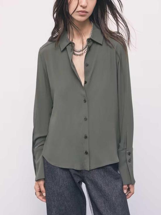 26FW 파트리지아페페 셔츠 8C0075A8I1G639 Green - PATRIZIA PEPE