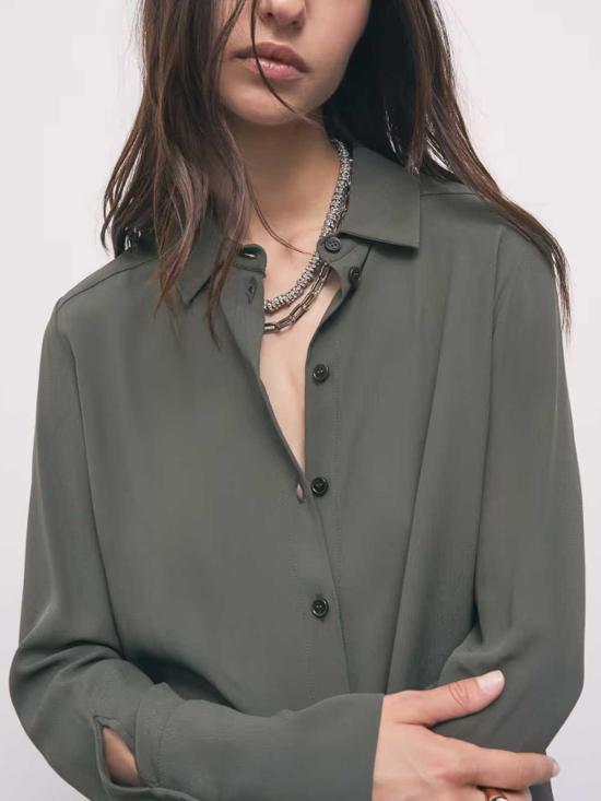 26FW 파트리지아페페 셔츠 8C0075A8I1G639 Green - PATRIZIA PEPE