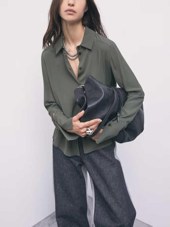 26FW 파트리지아페페 셔츠 8C0075A8I1G639 Green - PATRIZIA PEPE