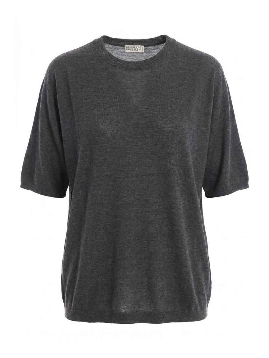 26FW 브루넬로 쿠치넬리 반팔 티셔츠 M13835700C055 Grey