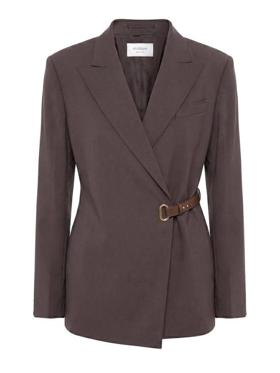 26FW 스포트막스 자켓 2622046011600020 Dark Brown