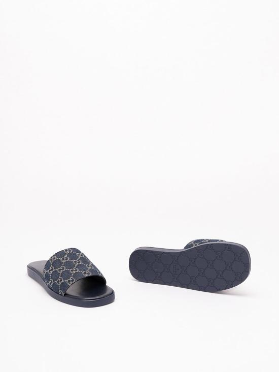 26FW 구찌 슬라이드 샌들 슬리퍼 871685FAF4Y4740 BLUE - GUCCI