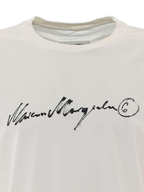 26FW MM6 메종마르지엘라 반팔 티셔츠 SH0GC0077M20258101 White - MM6 MAISON MARGIELA