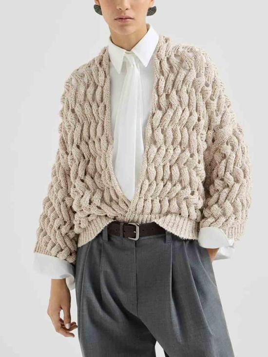26FW 브루넬로 쿠치넬리 가디건 MEA347506CLY85 Pink - BRUNELLO CUCINELLI